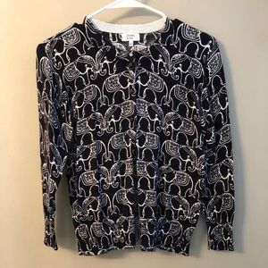 Crown & Ivy Elephant Cardigan